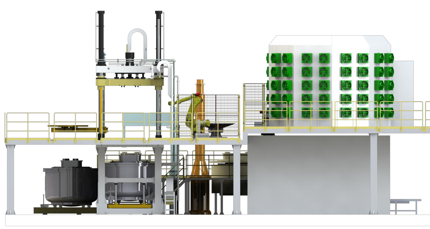 Установка для литья под низким давлением
