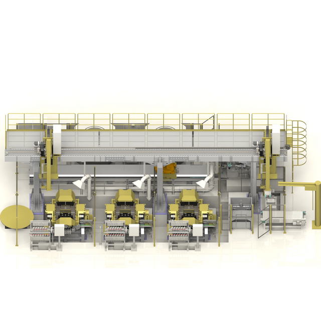 Наклонная производственная линия гравитационного литья под давлением
