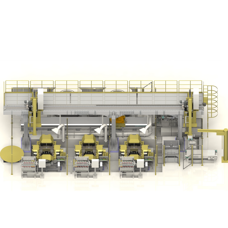 Наклонная производственная линия гравитационного литья под давлением