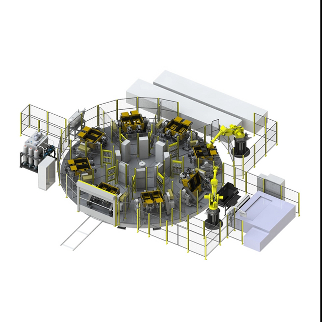 Наклонная производственная линия гравитационного литья под давлением
