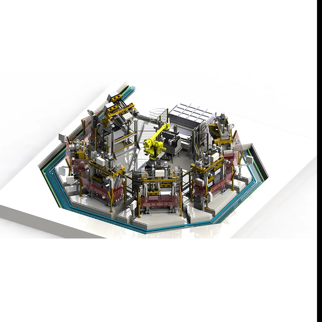 Горизонтальная производственная линия гравитационного литья под давлением